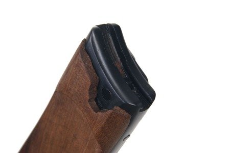 Luger P08 Artillerie wooden stock with metal fittings - repro