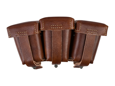 M1909 ammo pouch, war version - brown - repro
