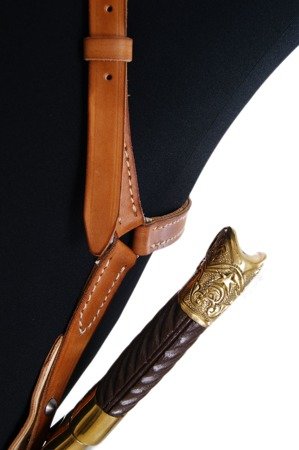 M1927 carrying straps for "shashka" sabre - leather - repro