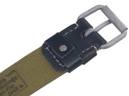 M1935 austerity pattern belt - black leather strap - repro