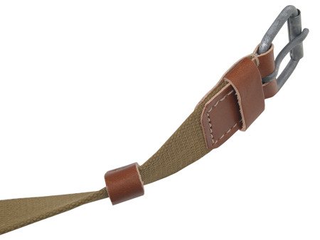 M1935 austerity pattern belt - brown leather strap - repro