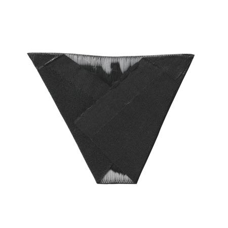 M43 trapezoid insignia - SS, folded version BeVo, black - repro