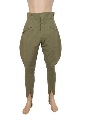 Officer breeches - khaki wool - repro