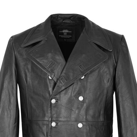 Offizier Mantel - leather WH/SS officer greatcoat - repro