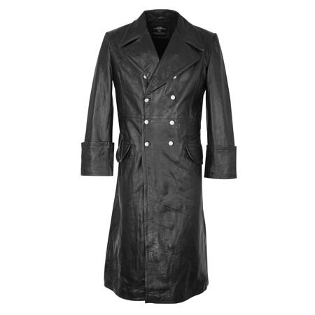 Offizier Mantel - leather WH/SS officer greatcoat - repro