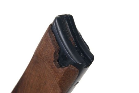 P08 Marine wooden stock with metal fittings - repro