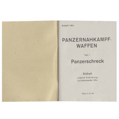 Panzernahkampf Waffen Panzerschreck manual  - repro