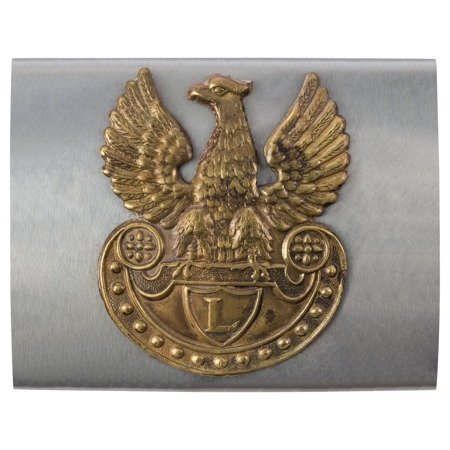 Polish Legions belt buckle, steel version with brass eagle - repro
