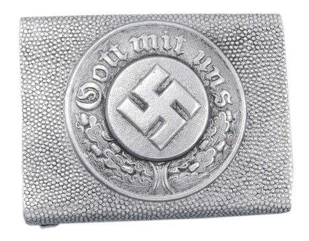Polizei Koppelscholss - pre-1945 German police belt buckle - aluminium - repro