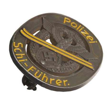 Polizei Schi-Führer - Police ski badge - repro
