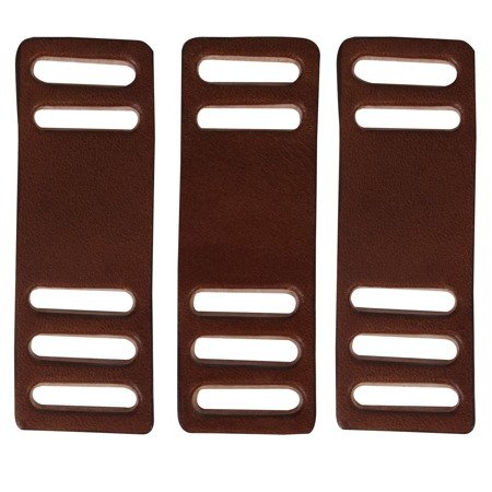 Reinforcement slides for straps of Gasmask can - brown, plain