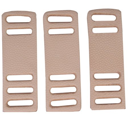 Reinforcement slides for straps of Gasmask can - natural, pebbled