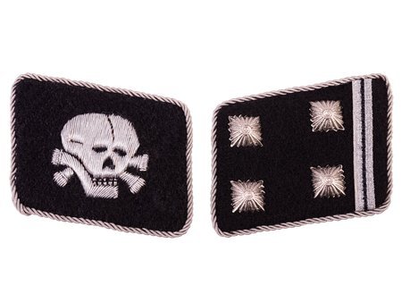 SS Totenkopf collar tabs - Obersturmbannführer - repro
