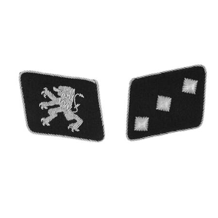 SS Untersturmführer collar tabs of 14th Waffen Grenadier Division „Galizien” - repro