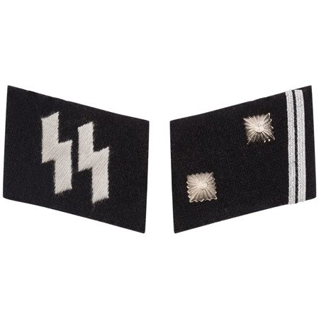 SS collar tabs - Hauptscharführer - repro