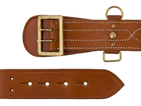 Sam Browne leather officer belt - repro