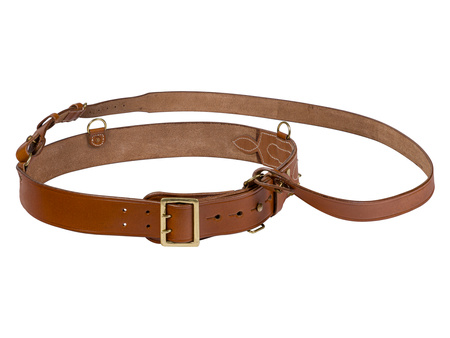Sam Browne leather officer belt - repro