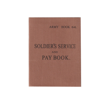 Soldier's Service and Pay Book - replica, unfilled