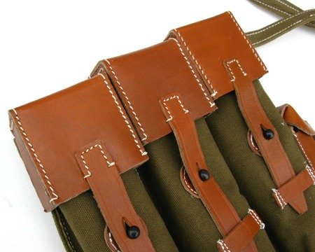 StG 44 magazine pouches with leather flaps - set - repro