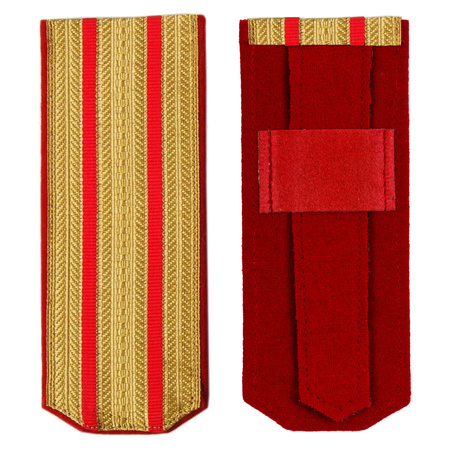 Stabs-officer shoulder straps - service - red