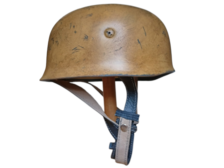 Stahlhelm M38 for LW paratroopers, sand camo, heavily aged