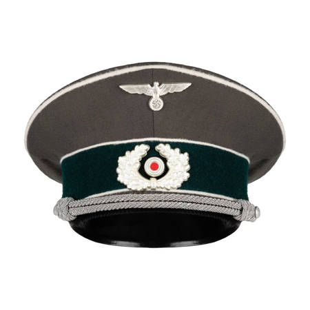 WH Heer officers Schirmmütze with insignia - gabardine- repro