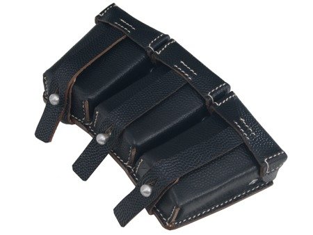WH/SS 98k ammo pouch - black - repro