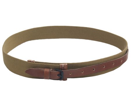 WH/SS M43/M44 canvas trouser belt - reproduction