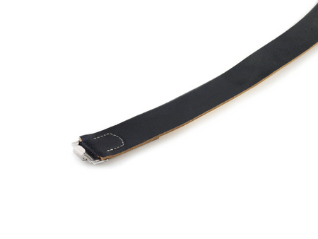 WH/SS black leather belt - Fredericci repro