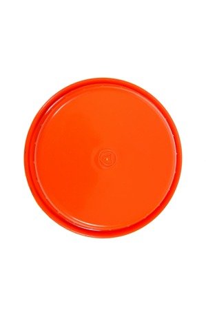 WH/SS butter dish - orange - repro