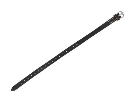 WH/SS equipment strap - black leather - repro