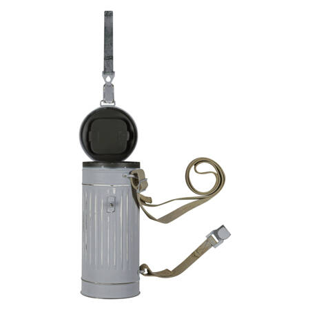 WH/SS gas mask canister - winter camo, not aged - repro 