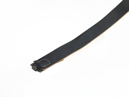 WH/SS leather belt, steel hook - repro