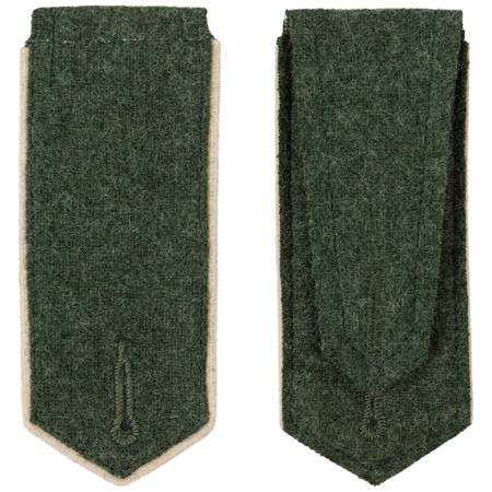 WW1 Prussian EM shoulder boards - white piping - repro