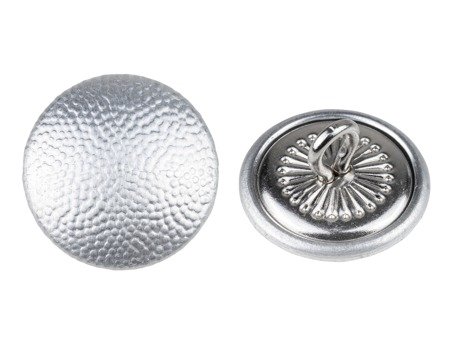 WW2 German silver uniform button - 19 mm - pebbled - repro