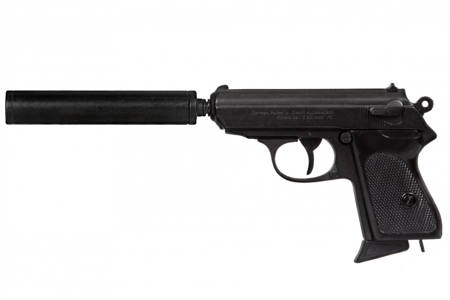 Walther PPK non-firing replica with silencer