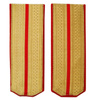 Ober-officer shoulder straps - service - red