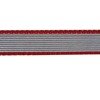 Polish pre-1939 rank braid - silver with red piping - 10 mm wide - repro