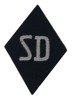 SD rhombus sleeve patch - EM/NCO version - repro