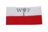 White and red Polish Home Army armband - with stamp