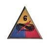 patch of 6th US Armored Division - repro