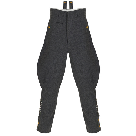 Reithose Steingrau, field officer breeches, early - repro