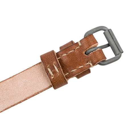 Trouser belt - leather - brown - repro