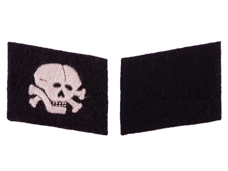 Patki żołnierskie SS Totenkopf, sukienne - Oberschütze