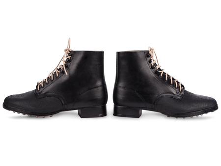 Schnurschuhe M37 - German ankle boots - repro - blackened