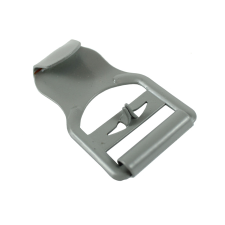 Steel buckle-hook for harness, matte gray - repro