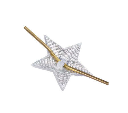 M1943 silver rank star for shoulder straps - 20 mm - surplus