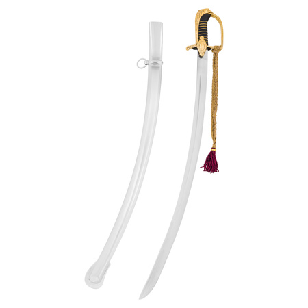 A decorative cavalry saber, wz. 1921, with engraving and a scabbard - replica