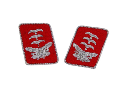 LW anti-aircraft artillery collar tabs - Hauptmann - pair - repro