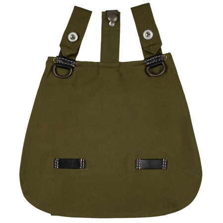 German M31 bread bag with black leather - repro